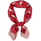 GLO-STORY 丝巾女 时尚优雅小方巾百搭气质装饰领巾 WSJ814049 红色