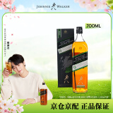 尊尼获加（JOHNNIE WALKER）洋酒 黑牌黑方 12年苏格兰调和威士忌低地区700ml礼盒