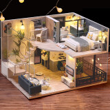 我の屋DIY小屋惬意时光手工制作房子木质3D立体拼图情人节礼物解压玩具
