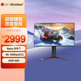 LG 95R升级 27英寸 4K NanoIPS 160Hz(超频) HDMI2.1 HDR600 10.7亿色 1ms 游戏电竞显示器27GP95RP