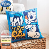 迪士尼（Disney）抱枕靠枕床头沙发抱枕靠枕靠垫午睡枕腰靠腰垫 含芯 蓝色米奇