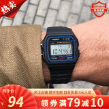 卡西欧(casio)手表 数显小方块石英表时尚运动防水学生手表男表 f-91w