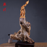 【一路连升】太行崖柏陈化料手作雕刻工艺品根雕摆件收藏品  一物一拍