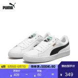 puma彪马官方 男女同款经典板鞋basket classic 354367 白色-黑色 22