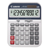 佳能Canon WS-1212H 双电源宽屏办公桌面计算器 财务计算机 办公商务大号简约计算机器
