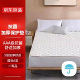 京东京造床垫保护垫 5层加厚A类抗菌学生宿舍单人床褥 90*200cm 白色
