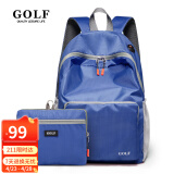 高尔夫（GOLF）双肩包男女可折叠电脑背包书包14英寸轻便户外旅行包旅游运动登山