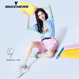 【吴宣仪同款】skechers斯凯奇2021年 厚底增高网面透气老爹鞋运动