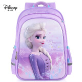 迪士尼（disney）书包小学生女孩6-12周岁儿童3-6年级女童艾莎双肩背包FP8263C紫色
