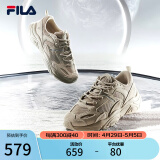 斐乐（FILA）跑步鞋老爹鞋男子跑步鞋MARSⅡ火星二代情侣款复古运动鞋休闲鞋 驼丝锦-DO-F12M131116F 41