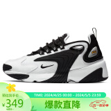 耐克NIKE休闲鞋女老爹鞋缓震ZOOM 2K春夏休闲鞋AO0354-100白黑36