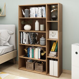 木以成居书架落地简约置物架客厅卧室自由组合简易木质储物收纳架加宽