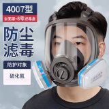 普达 防毒面具 MJ-4007全面罩+8号滤毒盒 防硫化粉尘氢 有色金属采矿 石油提炼 防毒面罩