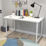 木以成居电脑桌简易书桌学习桌学生卧室宿舍办公家用写字桌加固型白色 
