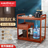 金灶（KAMJOVE） 多功能组合式木雕移动茶车茶盘 整套茶具套装智能电茶炉 KW-6000配套泡茶壶K9黑色版 1个