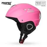 PROPRO 滑雪头盔装备护具男士女士通用安全帽成人/儿童双板单板滑雪头盔 玫红色 L号 建议头围56-60CM