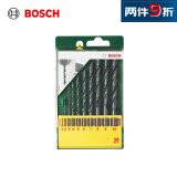博世（BOSCH）金属麻花钻头套装（10件套）HSSR（1-10mm各一支）