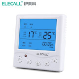伊莱科（ELECALL）中央空调液晶温控器风机盘管可调温控器控制器控制开关面板 两管制EK8803FB(不带遥控功能)