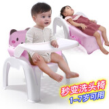 亲语儿童餐椅婴儿多功能餐桌椅宝宝便携塑料餐椅 粉色（餐椅+洗头椅+儿童椅）
