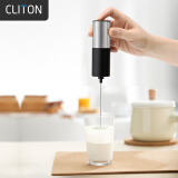 CLITON电动打奶泡器咖啡奶泡不锈钢牛奶打泡器手持迷你搅拌打蛋器