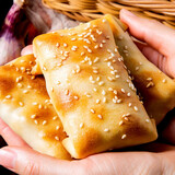荣嵘酥皮烤包子新疆特产鸡肉包子10个真空顺丰空运美食小吃 辣子鸡烤