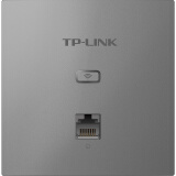 TP-LINK TL-AP450I-PoE薄款深空银(方) 450M无线86型面板式AP 企业级酒店别墅全屋wifi接入 POE供电 AC管理