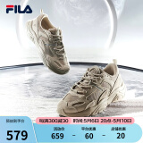斐乐（FILA）跑步鞋老爹鞋男子跑步鞋MARSⅡ火星二代情侣款复古运动鞋休闲鞋 驼丝锦-DO-F12M131116F 39