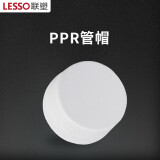 联塑（LESSO）ppr水管配件 外丝弯头 4分水暖管材热熔管件接头管帽(PP-R 配件)白色 dn20