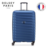 DELSEY戴乐世行李箱拉杆箱商务出差男女大容量旅行箱 28英寸 蓝色 2878