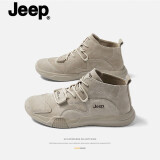 Jeep【销量过万】多款可选吉普男鞋靴百搭鞋子男韩版工装马丁靴运动鞋 沙色（中帮） 38（运动鞋39=此款38）
