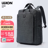 乐上（LEXON）休闲双肩包男14/15.6英寸笔记本电脑包通勤旅行包轻便书包绿色