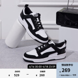 彪马（PUMA）官方 新款男女同款经典休闲复古板鞋 REBOUND 370539 黑色-白 01 35.5