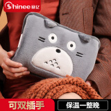 赛亿（Shinee） 热水袋暖手宝暖宝宝暖水袋充电暖手袋电热暖水宝热水袋充电 智能防爆 取暖神器 超柔免拆双插-龙猫款
