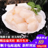 海唤 冷冻扇贝柱 新鲜瑶柱扇贝肉柱 1500g(500g*3袋 袋装 海鲜水产
