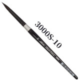 黑天鹅 水彩笔松鼠毛BLACK VELVET 圆头水彩绘画笔进口绘画勾线笔 3000S(10号)