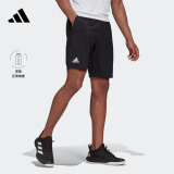 adidas速干舒适梭织网球运动短裤男装阿迪达斯官方GL5409 黑色/白 S