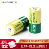德力普（Delipow）充电电池 2号电池/C型二号电池充电套装用手电筒/收音机/热水器燃气灶 2节2号充电电池