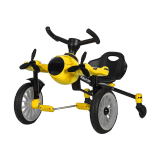 ROLLPLAYrollplay如雷儿童脚踏漂移三轮车小飞机折叠自行车2-6男女孩玩具 黄色 折叠飞机车