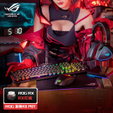 ROG 游侠RX PBT版  机械键盘有线游戏键盘光学触发机械红轴RGB背光键盘防水防尘键盘104键黑色RX光轴