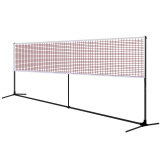 靓健靓健羽毛球网架/网柱移动便携式 羽毛球架子 标准双打6.1米含球网