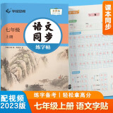 华夏万卷 七年级上册语文同步练字帖 初中生2023秋课本同步人教版抄写本 天天练描红练字本字词句段临摹楷书字帖手写规范字体