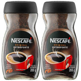 雀巢（Nestle） 速溶无蔗糖黑咖啡金牌醇品生椰拿铁原味烘焙咖啡不添加蔗糖冻干 雀巢巴西醇品咖啡200g*2瓶