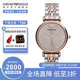 阿玛尼(emporio armani)手表 钢带休闲商务女表 石英防水女士腕表 ar