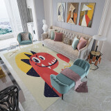 布迪思 地毯客厅地毯卧室茶几沙发毯可定制北欧简约现代满铺加厚防滑垫 卡通42 140*200cm小客厅