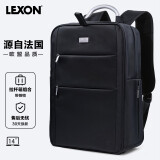 乐上（LEXON）商务电脑包14英寸通勤双肩包防泼水书包苹果笔记本背包男蓝黑