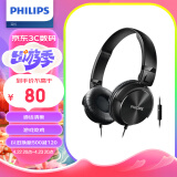 飞利浦（PHILIPS）头戴式耳机有线耳机游戏竞技吃鸡线控耳机柔软可折叠3.5mm音频接口SHL3065黑