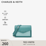 CHARLES&KEITH包包女包单肩包斜挎包信封包女CK2-80680780-1 Teal蓝绿色 S