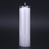 欧知哲（OZ）蜡烛 家用照明白蜡烛 日用应急  烛光晚餐蜡烛 烛台 大号特粗白色1支高17直径4.9厘米 长度看选项