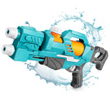 奥智嘉大号儿童玩具水枪双头喷射高压水枪网红款户外沙滩戏水玩具49cm