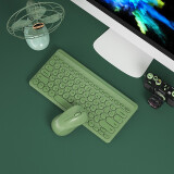 航世（BOW）MK610 无线键盘鼠标套装 复古巧克力按键 笔记本电脑办公通用键鼠套装 复古绿
